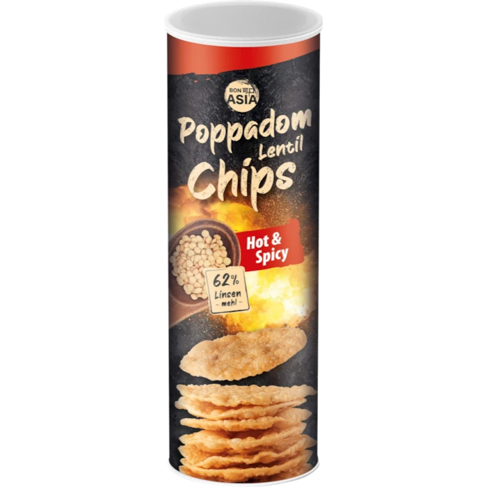BONASIA Poppadom Chips Hot & Spicy 70G