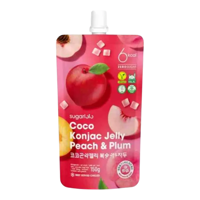 SUGARLOLO Coco Konjac Jelly Peach&Plum 150g
