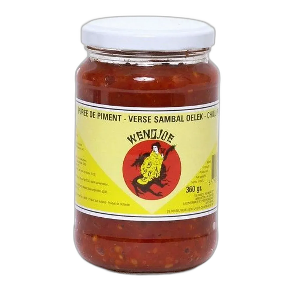 WENDJOE Sambal Oelek 360G – Original indonesische Chilipaste