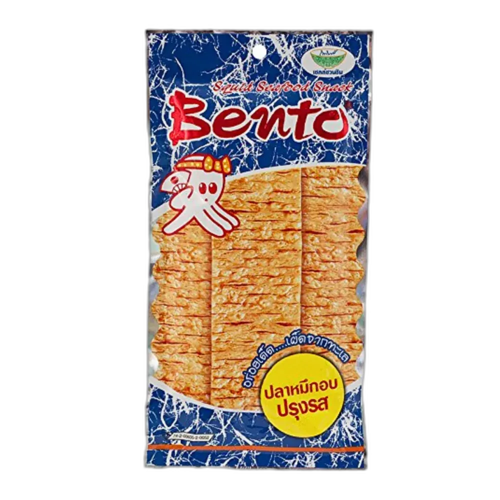 BENTO Seafood Snack Hot & Spicy – Scharfer Meeresfrüchte-Snack mit Tintenfisch