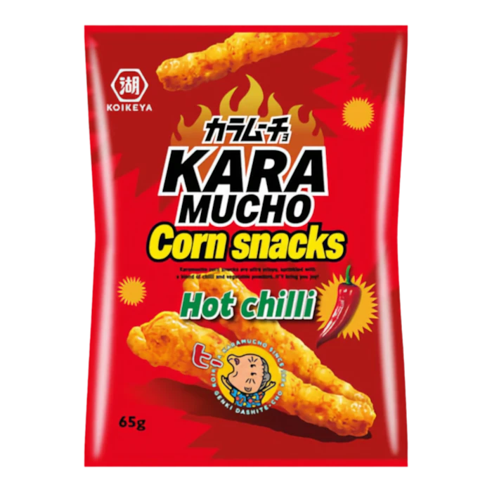 KOIKEYA Karamucho Hot Chilli Corn Snacks 65G