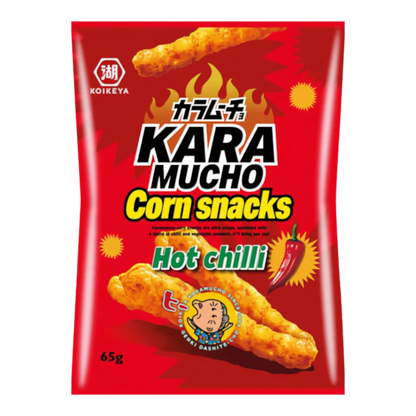 KOIKEYA Karamucho Hot Chilli Corn Snacks 65G