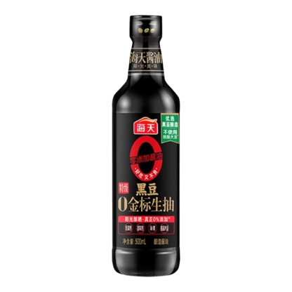 HT GOLDEN LABEL Light Soy Sauce Black Bean 0 500ML