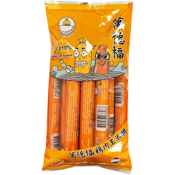 WANDERFORT W√ºrstchen H√ºhnchen Mais 270G