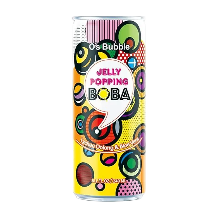 O'S Popping Boba Jelly Lychee Ds 240ML