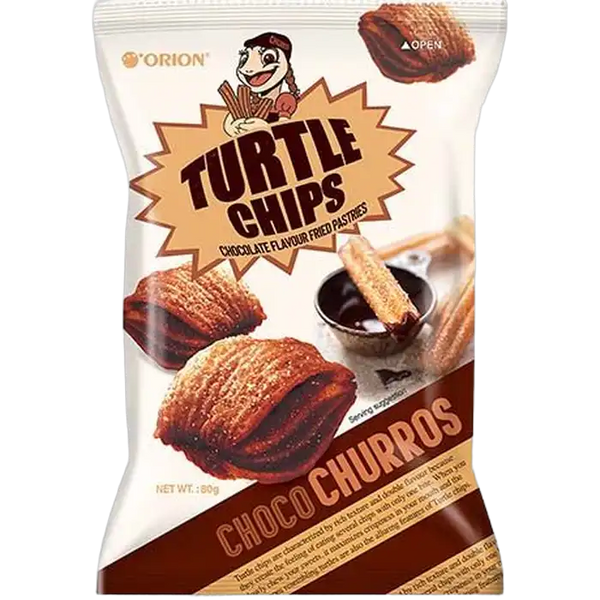 ORION Turtle Chips Chocolate Churros 80G