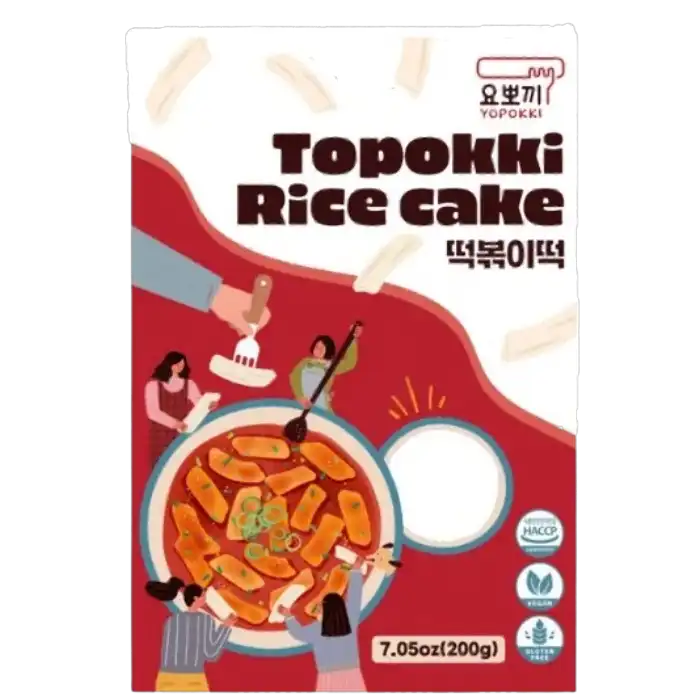 YOPOKKI Rice Cake Topokki Plain 200g
