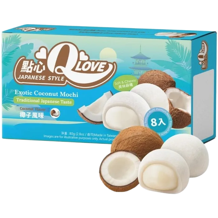 QLOVE  Mochi Exotic Coconut Premium 80G