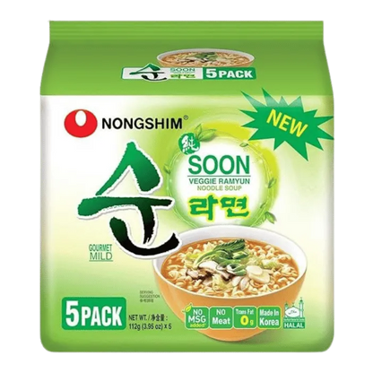 NONGSHIM Instant Nudeln Veggie Soon Ramyun 5x112G
