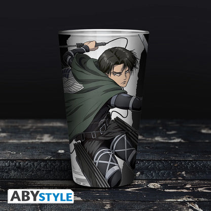 ATTACK ON TITAN Large Glass Levi S4 400ML