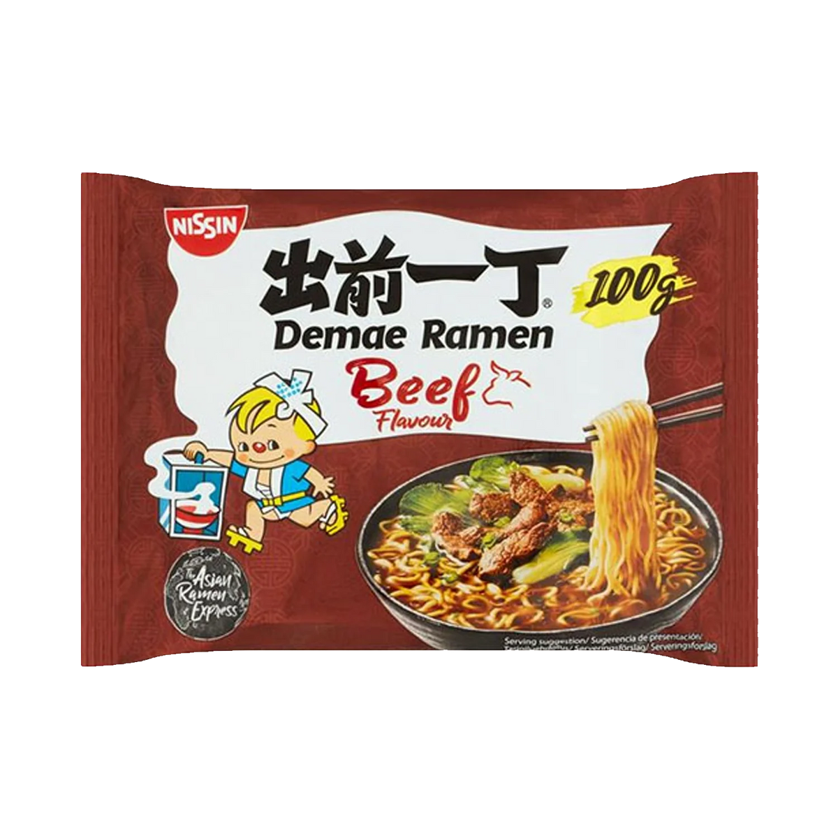 NISSIN Demae Ramen 5 Spice Beef Flavor 100G