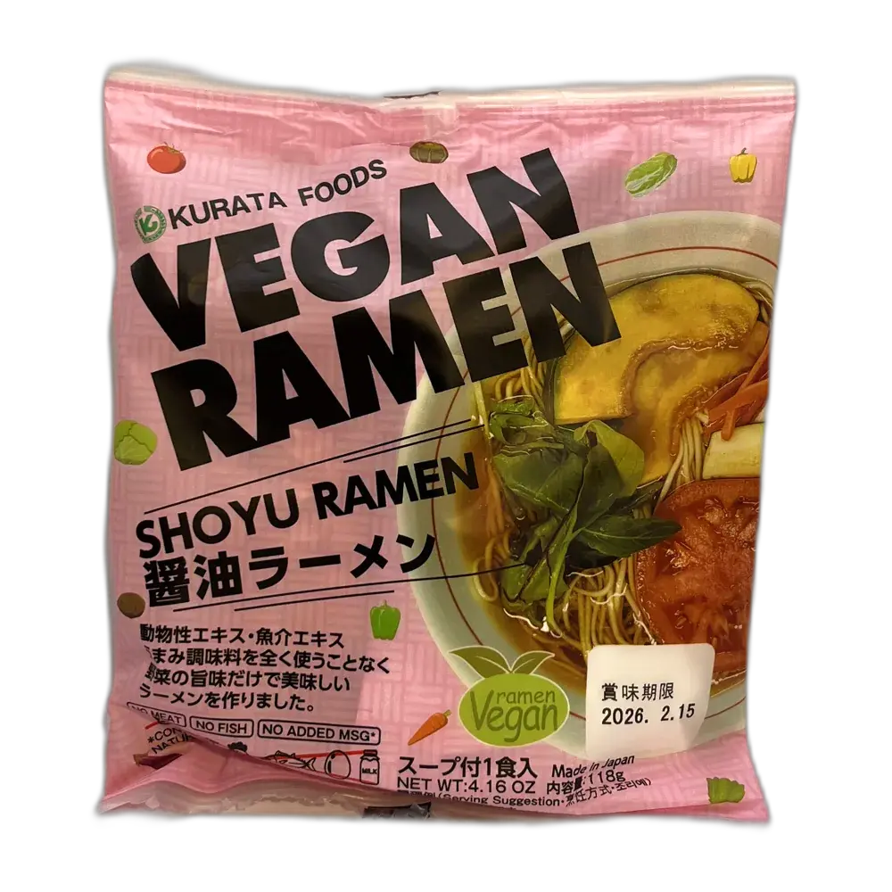 KURATA VEGAN Ramen Meal Shoyu Geschmack 118G