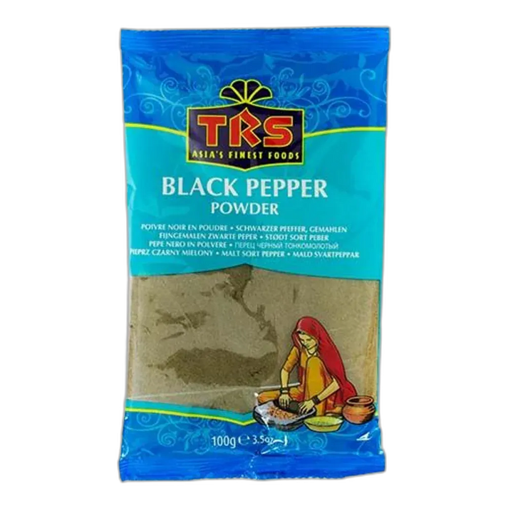 TRS Schwarzer Pfeffer gemahlen 100g – Indisches Gewürz mit intensivem Aroma