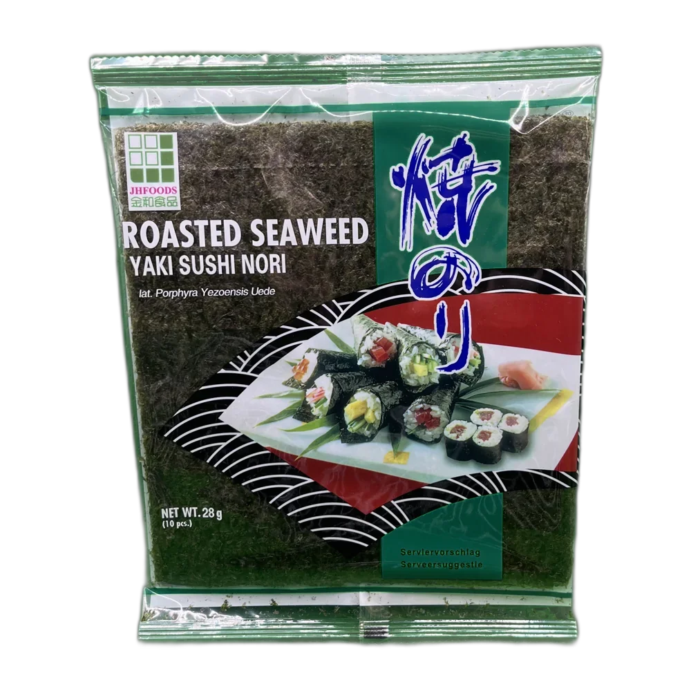 JHFOODS Seaweed Roasted Yaki Sushi Nori Green 28G