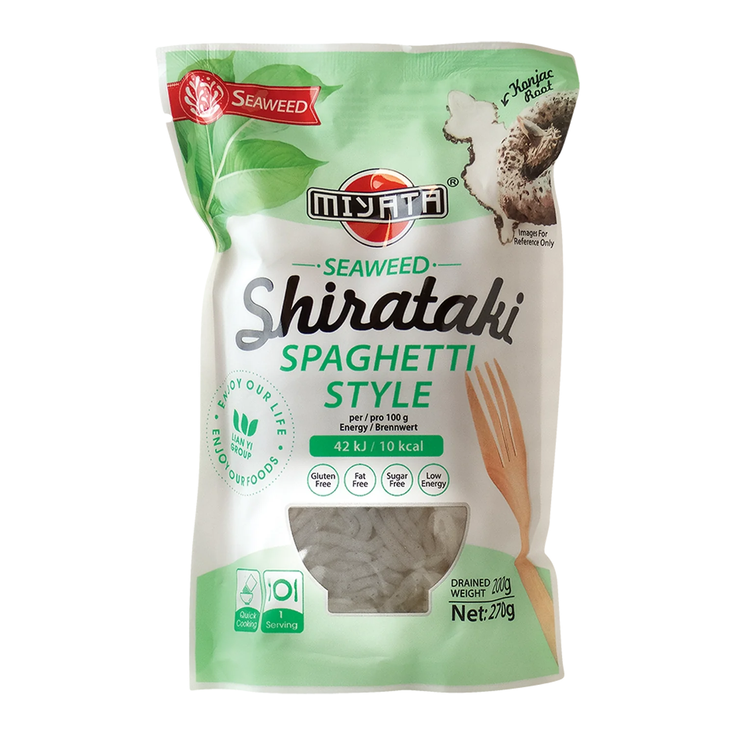 MIYATA Shirataki Nudeln m. Seealgen Geschm. 200G