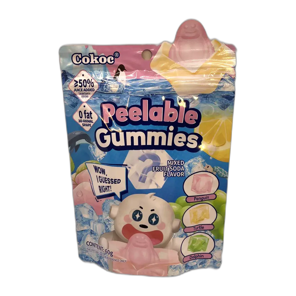 COKOC Peelable Gummies Mixed Fruits Soda 60G