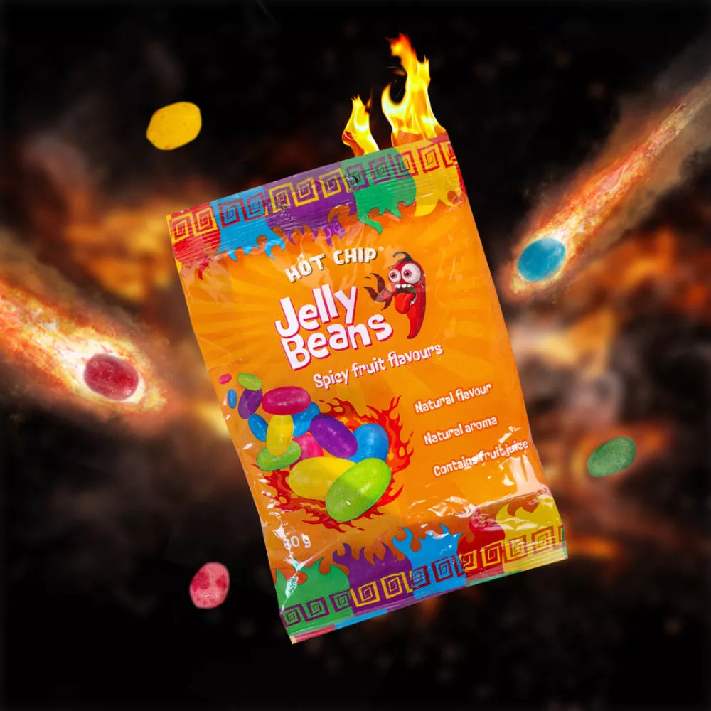 HOT CHIP Jelly Beans Spicy Fruit Flavours 60G