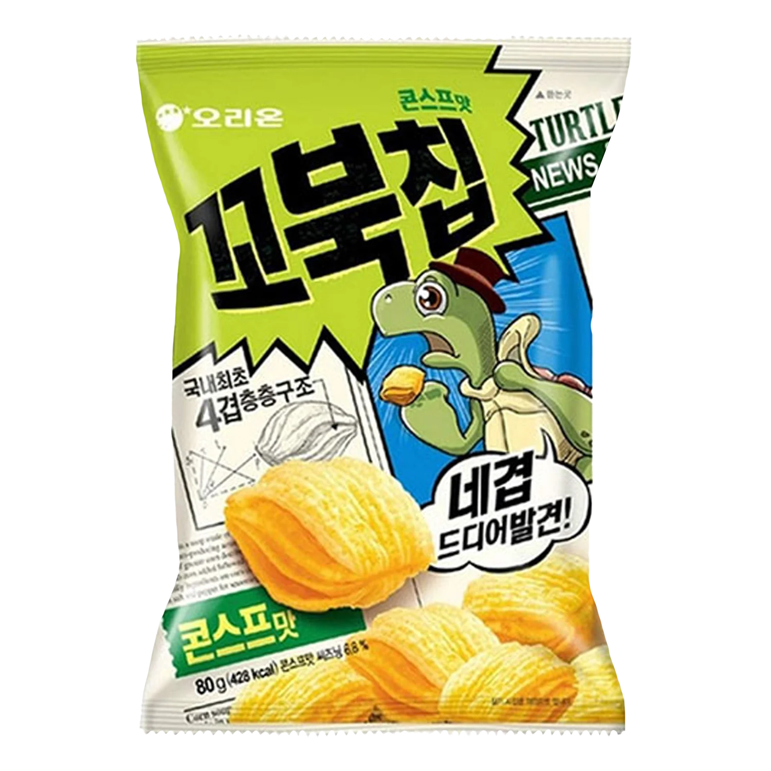 ORION Turtle Chips Maisgeschmack 80G