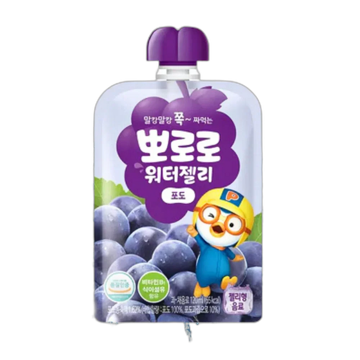PALDO Pororo Water Jelly Grape Flavor 120ML