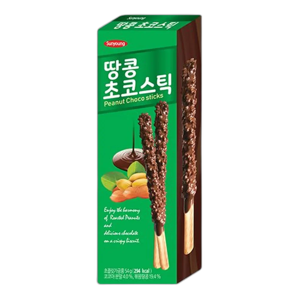 SUNYOUNG Peanut Big Choco Sticks 54G
