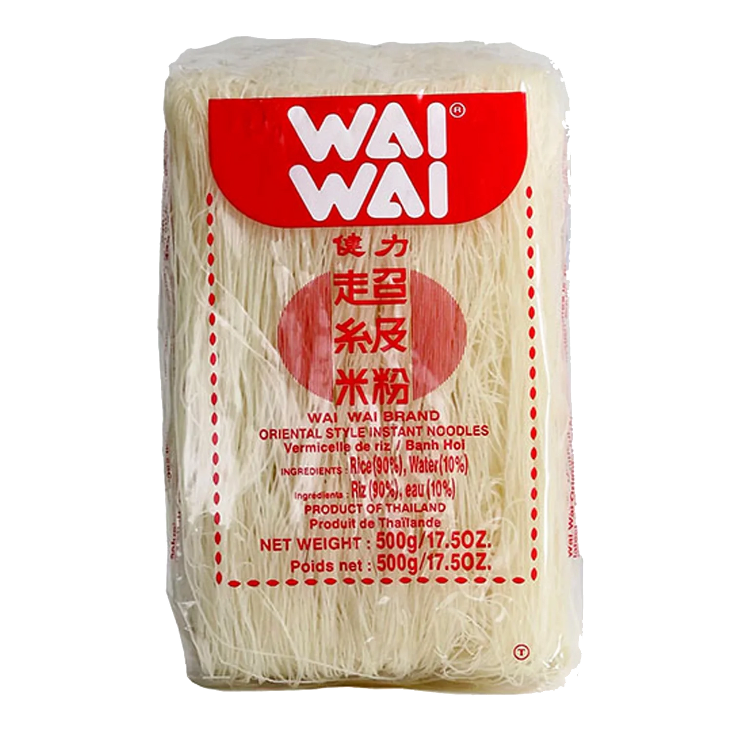 WAI WAI Reisnudeln Pk (Clear Pack) 500G