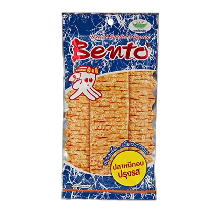 BENTO Seafood Snack Hot & Spicy – Scharfer Meeresfrüchte-Snack mit Tintenfisch