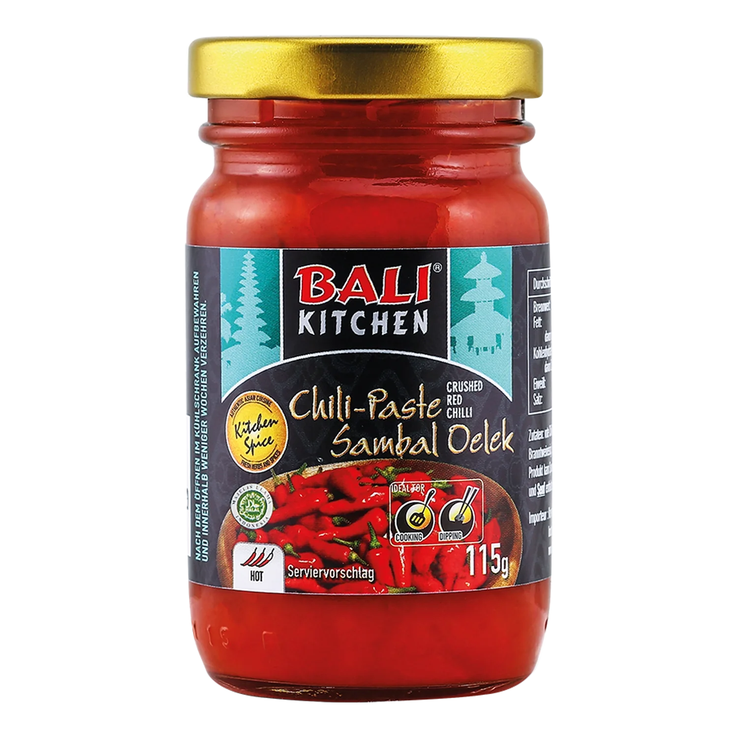 BALI KITCHEN Sambal Oelek Scharf 115G